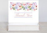 Floral Gratitude: Purple Bouquet Thank You Notecards