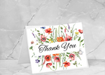 Floral Enchantment Thank You Folded Cards