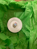 Vintage Small Lusterware Floral Designed Plate