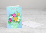 Fresh Hello Bouquet Card