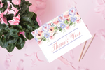 Floral Gratitude: Purple Bouquet Thank You Notecards