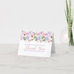 Floral Gratitude: Purple Bouquet Thank You Notecards