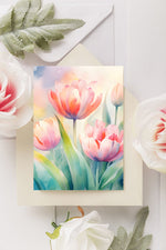 Spring Blooms: Handpainted Floral Notecards (8-Pack)