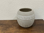 Dual Round Ceramic Planters by Natalie de Ranieri