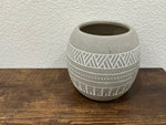 Dual Round Ceramic Planters by Natalie de Ranieri