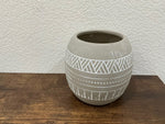Dual Round Ceramic Planters by Natalie de Ranieri