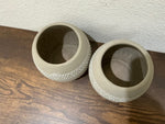 Dual Round Ceramic Planters by Natalie de Ranieri
