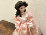 Title: Vintage Franklin Mint Heirloom "Savannah" Southern Belle Porcelain Doll with Stand