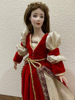 Franklin Heirloom Collection Romeo & Juliet Hand-Painted Porcelain Dolls