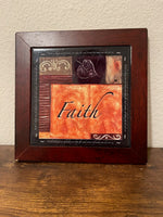 Inspirational FAITH Wall Art - Framed Decorative Plaque