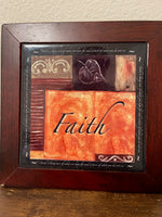 Inspirational FAITH Wall Art - Framed Decorative Plaque