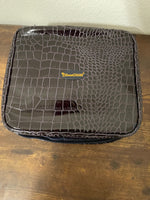 SeneGence Cosmetic Bag and mirror set: Faux Crocodile Great Travel Kit