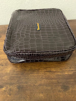 SeneGence Cosmetic Bag and mirror set: Faux Crocodile Great Travel Kit
