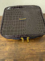 SeneGence Cosmetic Bag and mirror set: Faux Crocodile Great Travel Kit