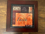 Inspirational FAITH Wall Art - Framed Decorative Plaque