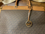 MICHAEL KORS JET SET TRAVEL LARGE NORTH SOUTH TOTE SHOULDER BAG MK SIGNATURE