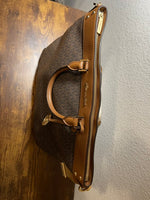 MICHAEL KORS JET SET TRAVEL LARGE NORTH SOUTH TOTE SHOULDER BAG MK SIGNATURE