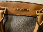 MICHAEL KORS JET SET TRAVEL LARGE NORTH SOUTH TOTE SHOULDER BAG MK SIGNATURE