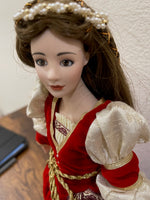 Franklin Heirloom Collection Romeo & Juliet Hand-Painted Porcelain Dolls