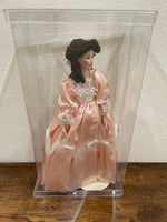 Title: Vintage Franklin Mint Heirloom "Savannah" Southern Belle Porcelain Doll with Stand