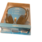Logitech H390 Wired Headset for PC/Laptop, Stereo Headphones with Noise Cancelling Microphone