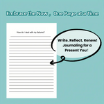 Mindfulness Journal for Reflection - 100 Unique Daily Writing Prompts