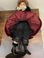 Franklin Mint "Emily Jane" Winter Princess Porcelain Doll with Stand