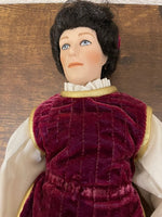 Franklin Heirloom Collection Romeo & Juliet Hand-Painted Porcelain Dolls