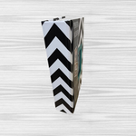 Pinnacle Black and White Striped Photo Album, Holds 208/4" x 6" Photos, with Framed Front