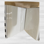 Pinnacle Black and White Striped Photo Album, Holds 208/4" x 6" Photos, with Framed Front