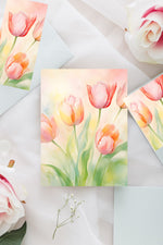 Spring Blooms: Handpainted Floral Notecards (8-Pack)