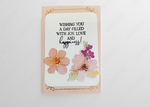 Pink Petal Everyday Wishes Handmade Greeting Card