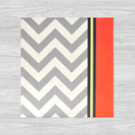Pinnacle Grey Chevron Photo Album Holds 60 Pages/8 x 10 inch pages