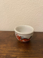 Vintage Chinese Red Dragon Porcelain Tea or Sake Cup
