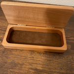 Vintage Wooden Pencil Box: Multnomah Falls