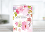Watercolor Pastel Flowers - Inspirational Birthday Card