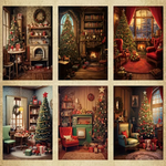 36-Sheet Vintage Christmas Scrapbook Paper Set