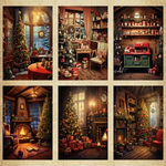 36-Sheet Vintage Christmas Scrapbook Paper Set