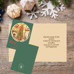 10ct Assorted Christmas Cards Originally Designed with Printed Messages