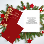 10ct Assorted Christmas Cards Originally Designed with Printed Messages