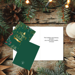 10ct Assorted Christmas Cards Originally Designed with Printed Messages