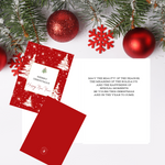 10ct Assorted Christmas Cards Originally Designed with Printed Messages