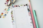 Spring Floral List Notepad