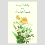 Happy Birthday Special Friend Greeting Card