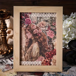 50-sheets (6pcs) set Vintage Floral Butterfly Pattern Non-Adhesive Paper for scrapbooking, crafts, journaling