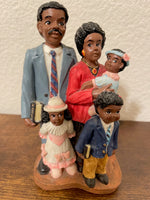 Vintage Young’s African American Family Going to Church Figurine