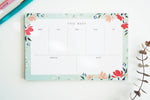 Minty Green Floral Weekly