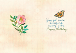 Secret Garden Birthday Card