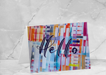 Hello Colorblock Notecards (8-pack)