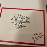 5-Pack, Assorted Handmade Christmas Cards W/Envelopes